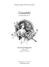 Cantabile Op 17 For String Quartet